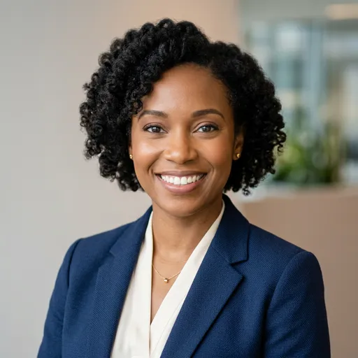 Portrait of Imogen, Head of Customer Service of your AI customer service department in Eve CXO