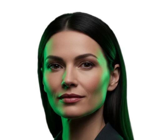 Portrait of Vivian, Head of Finance of your AI finance department in Eve CXO
