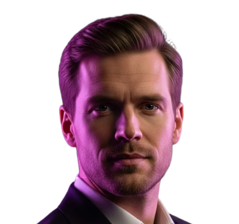 Portrait of Marcus, Head of Operations of your AI operations department in Eve CXO