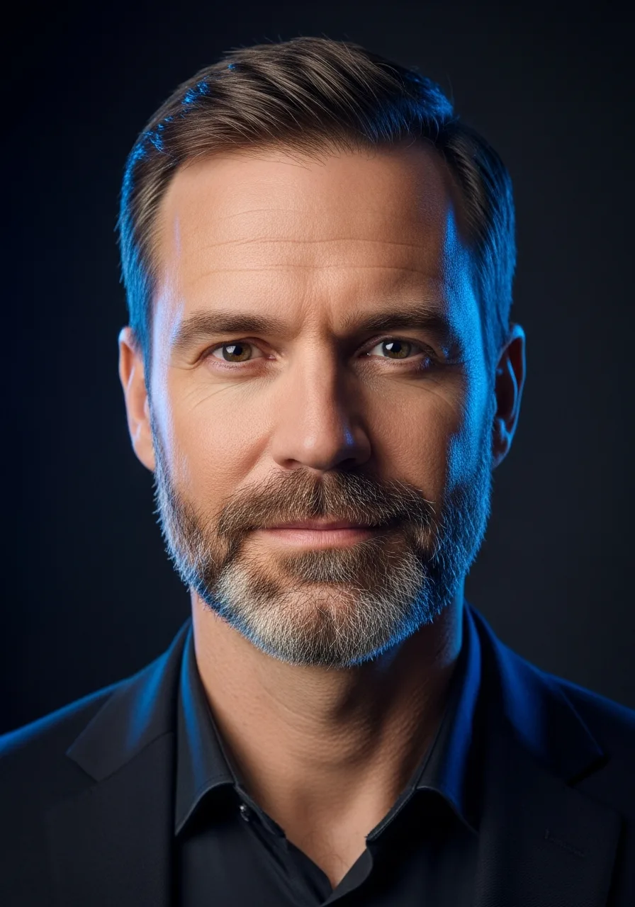Portrait of Tobias, Risk Analyst AI specialist on the Eve CXO team