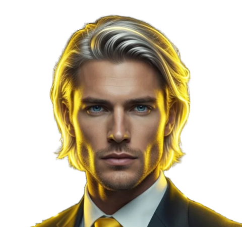 Portrait of Sterling, Head of Sales of your AI sales department in Eve CXO